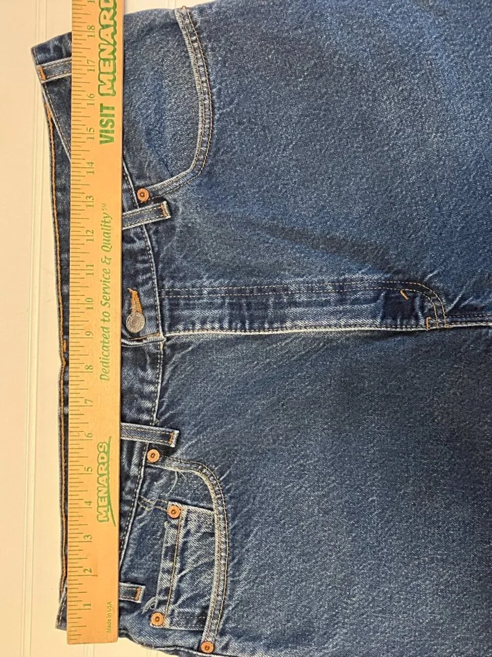 Vtg Levis 505 Jeans Made in USA Dark Wash Denim Mens 38x30 *True 36*